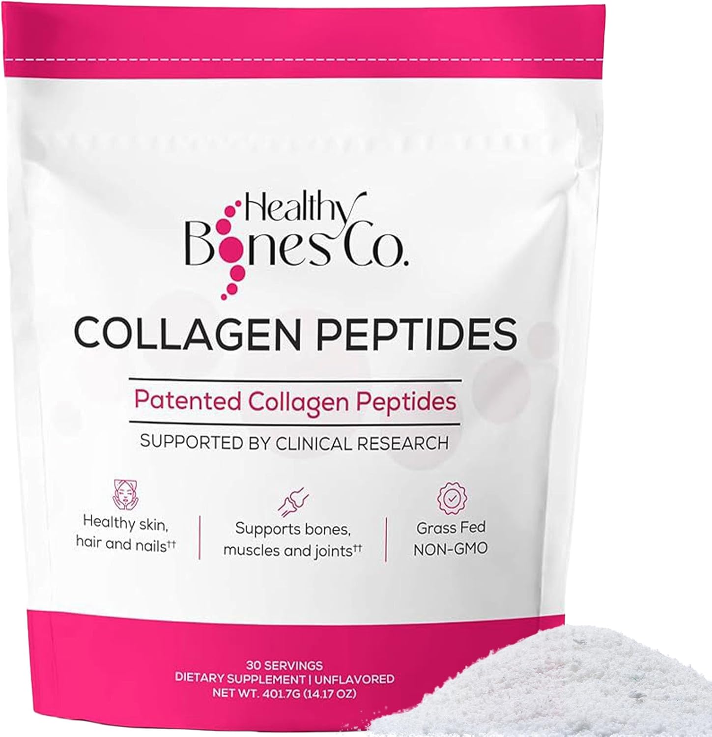 FORTIBONE Premium Bone Health Collagen Peptides w/Fortigel, Verisol, Tendoforte | Clinically-Supported for Bones Joints Skin Hair Nails | Hydrolyzed Collagen Complete Anti-Aging Formula | 30 Servings FORTIBONE Premium Bone Health Collagen Peptides w/Fortigel, Verisol, Tendoforte | Clinically-Supported for Bones Joints Skin Hair Nails | Hydrolyzed Collagen Complete Anti-Aging Formula | 30 Servings