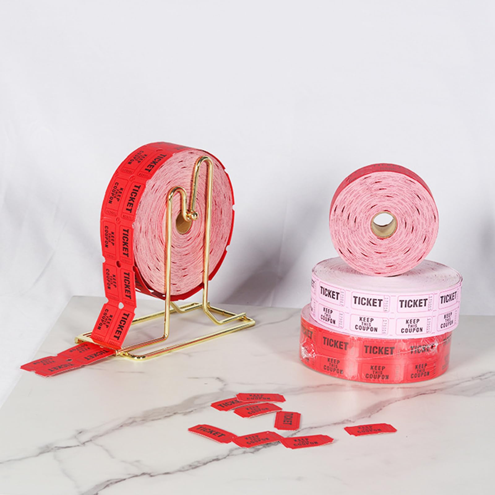 1 rotolo da 1000 biglietti numerati per lotteria, rotolo singolo per feste, premi, raccolta fondi, carnevale