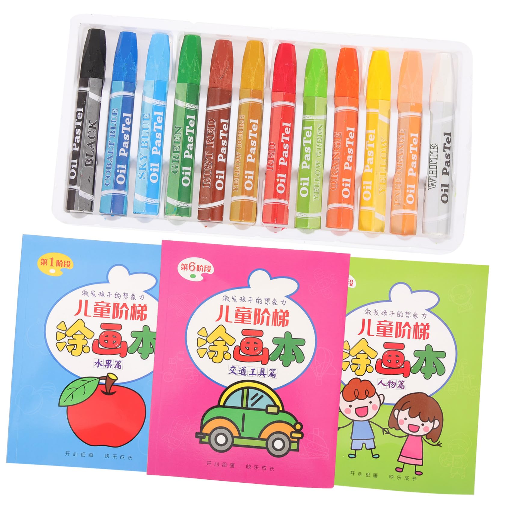 Libro Colorare Per Ragazzo Pastelli Cera Motivi Cartoni Animati Materiale Sicuro e Spessore Come Regalo Educativo