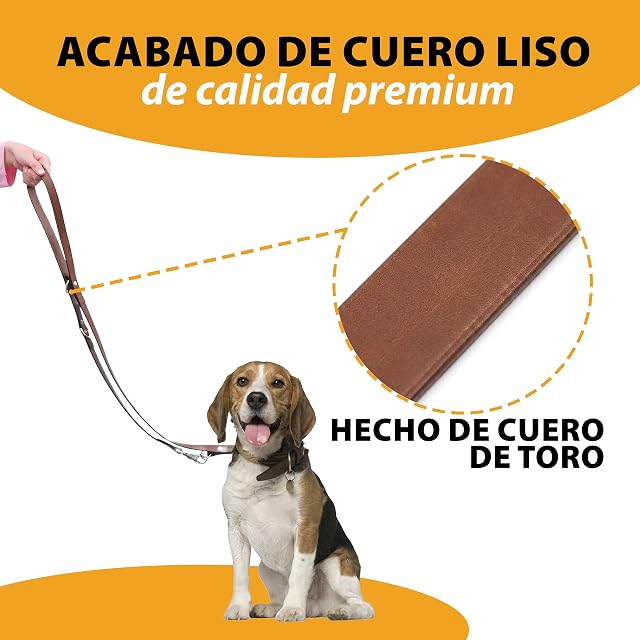 Foto 5 de 8 de Ferplast 75142958 Correa para El Adiestramiento de Perros VIP Ga18/200, Robusto Cuero de Toro