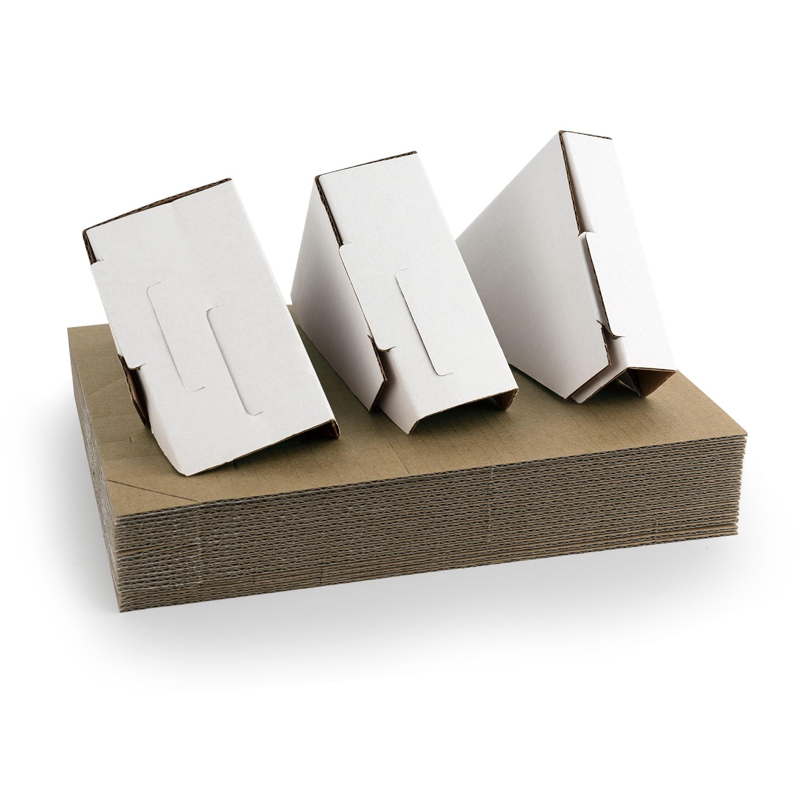 Golden State Art, 20 Pack Adjustable Cardboard Corner Protectors, Fits 1", 1.5" and 2.1" Frames, Edge Protectors for Shipping Paintings, Picture Frame