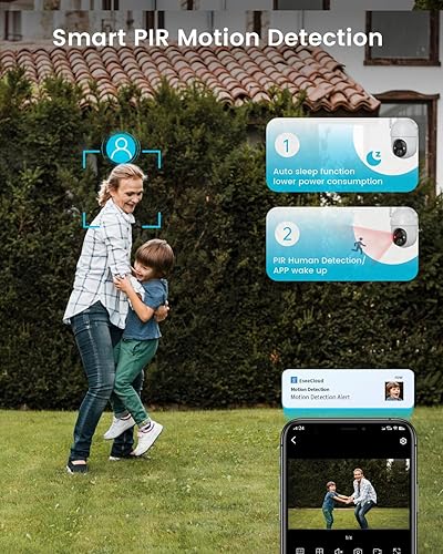 Miniatura 4 de Cámaras de seguridad inalámbricas para exteriores, kit de 4 cámaras