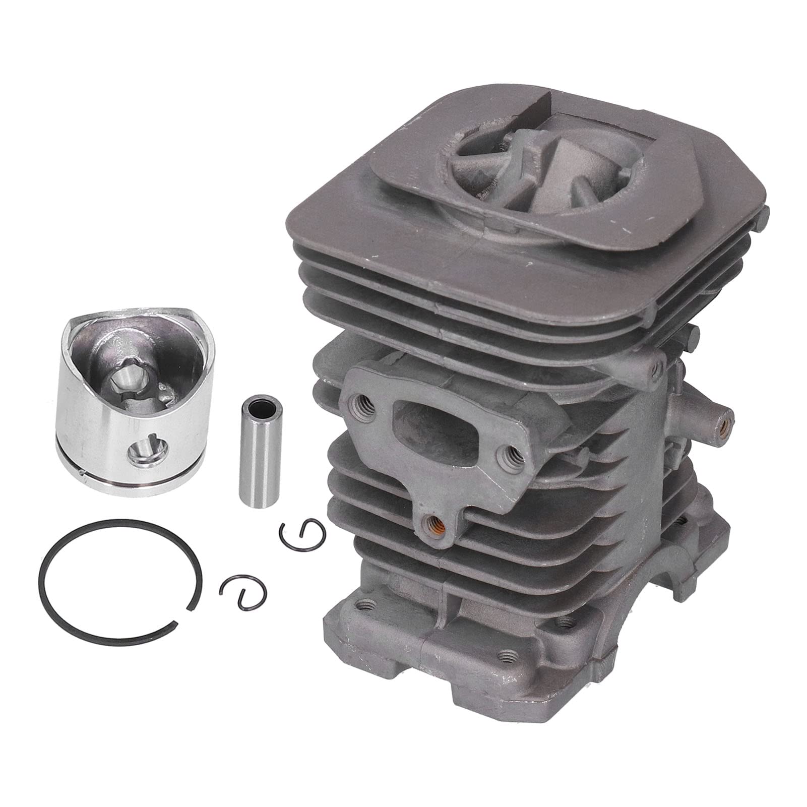 Zestaw tłoka cylindra 38mm Części zamienne do piły łańcuchowej Aluminium Trwałe ulepszenie Fit 136 137 141 Pierścień tłokowy piły łańcuchowej Pierścień zabezpieczający