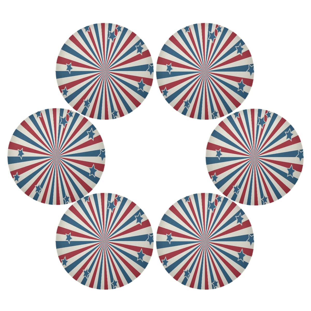 KKAYHA Lot De 4 Sets De Table En Marbre Noir Et Doré Résistants à La Chaleur Lavables Pour Table Ronde Cuisine Intérieur (5 Pièces