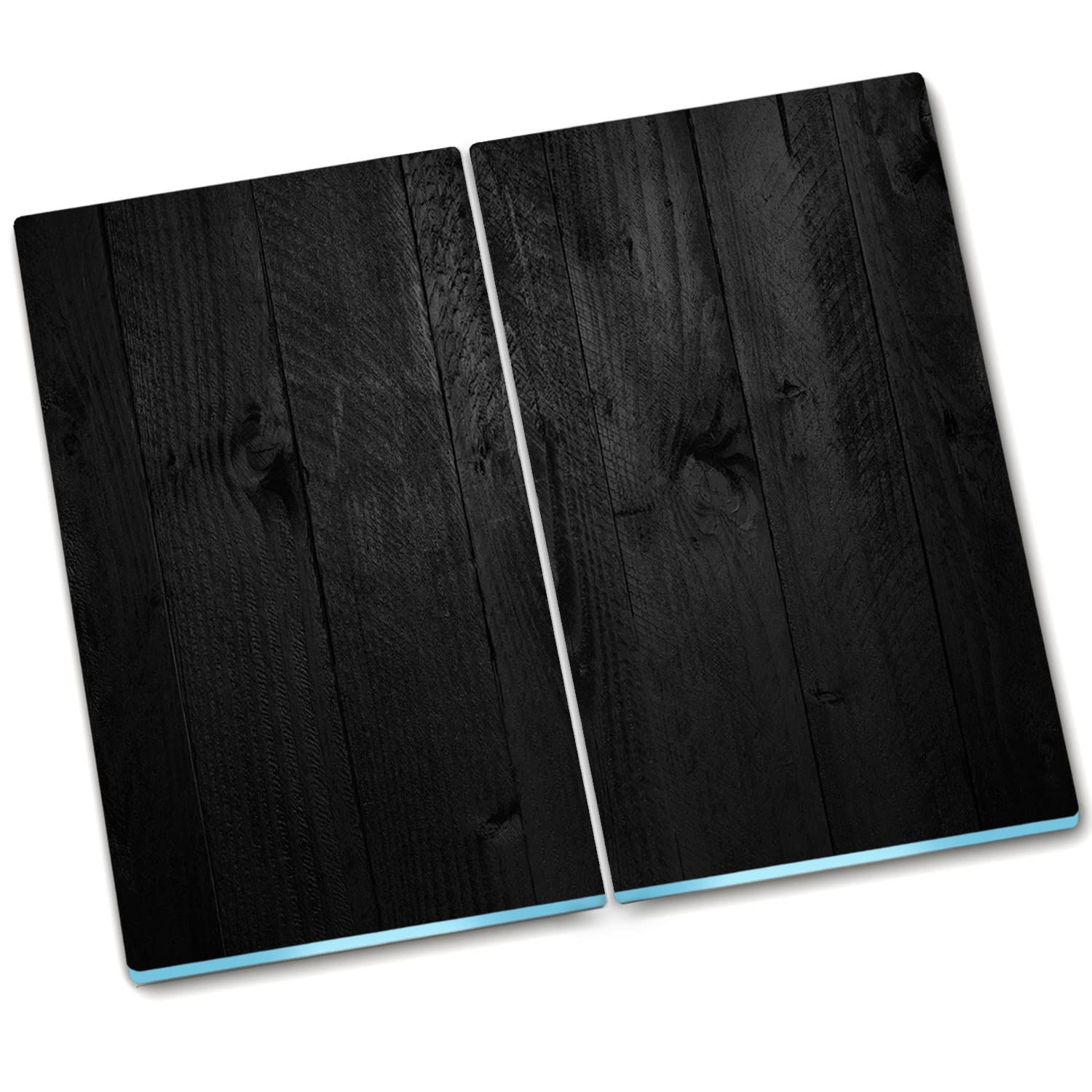 Plaque de cuisson protégée avec élégance : protège-plaque Décormat effet bois noir chic