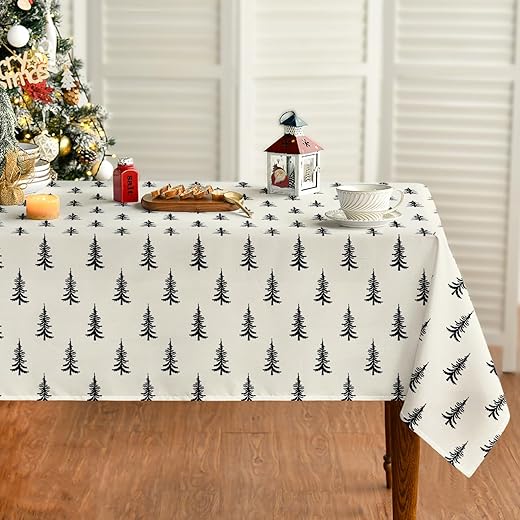 Horaldaily Christmas Tablecloth
