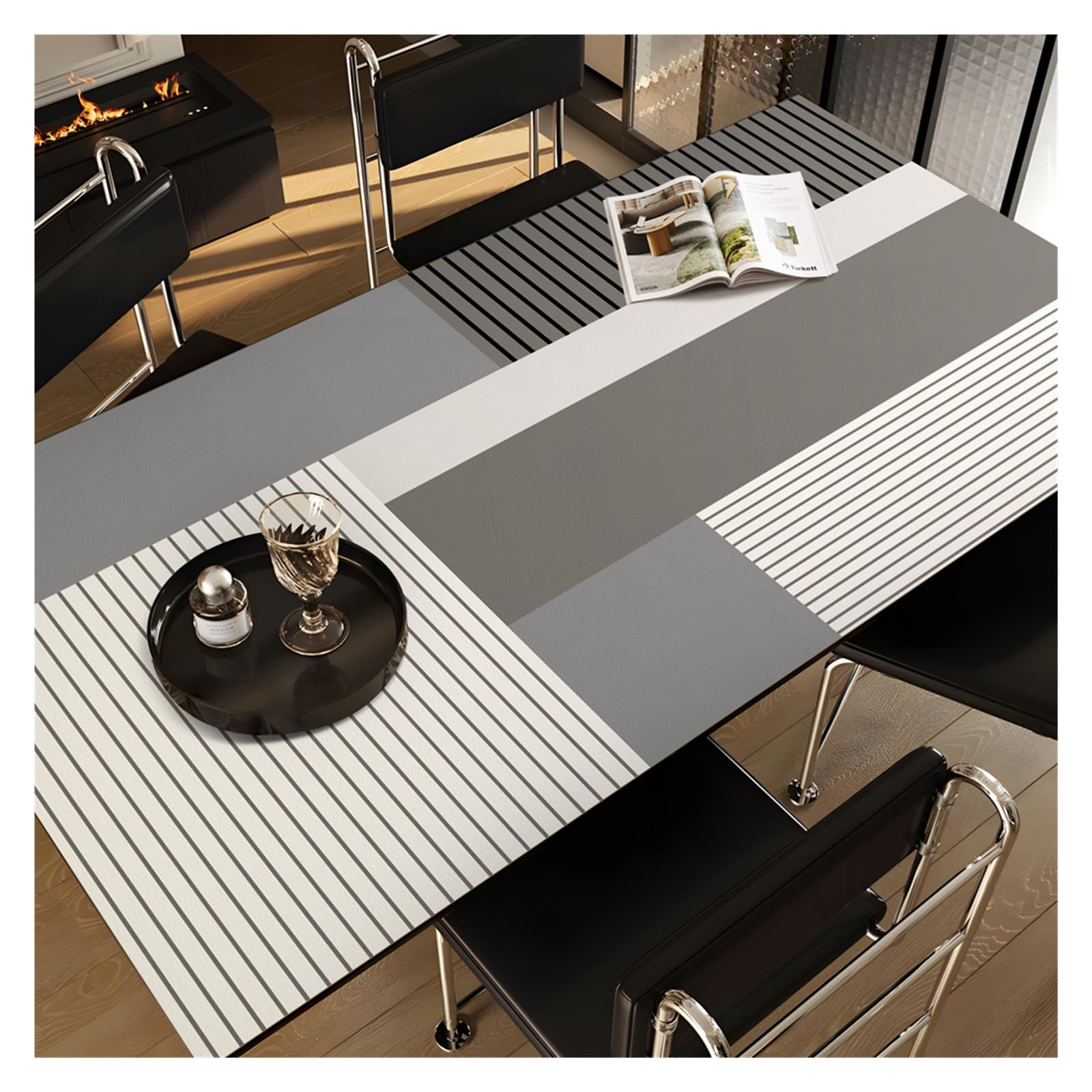 BDFJEDS Waterproof Tablecloth Oil Proof Waterproof Rectangle Tablecloth Stain Washable Dining Table Cloth, Easy Care For Home(Color5,80CMx180CM)