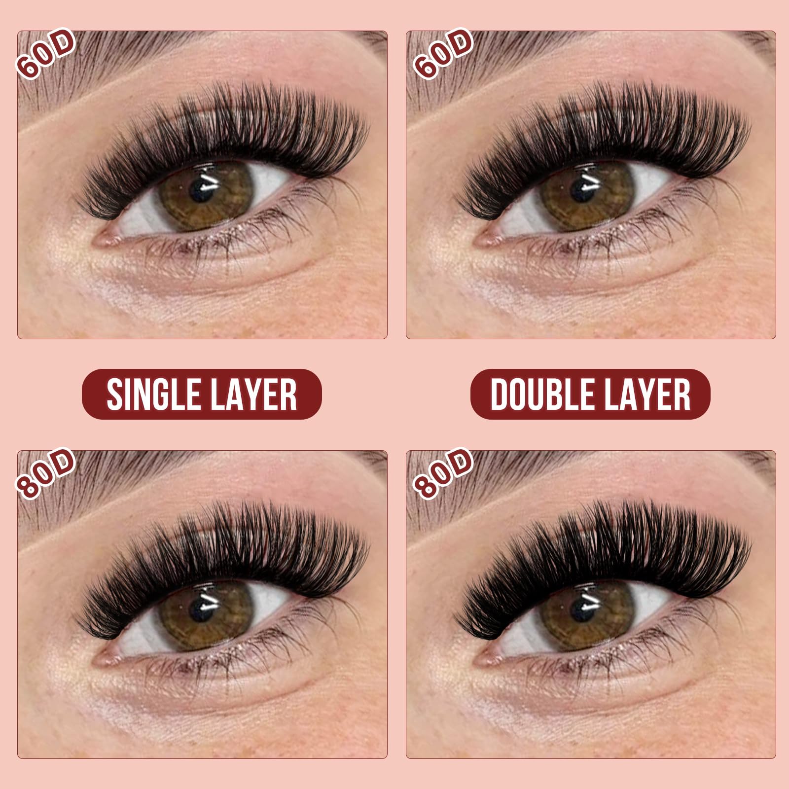Higu clace 3D Cluster Lashes Kit D Cul, Individual Lashes Kit Mix 10-18mm, Volume Eyelash Cluster Kit - Image 3