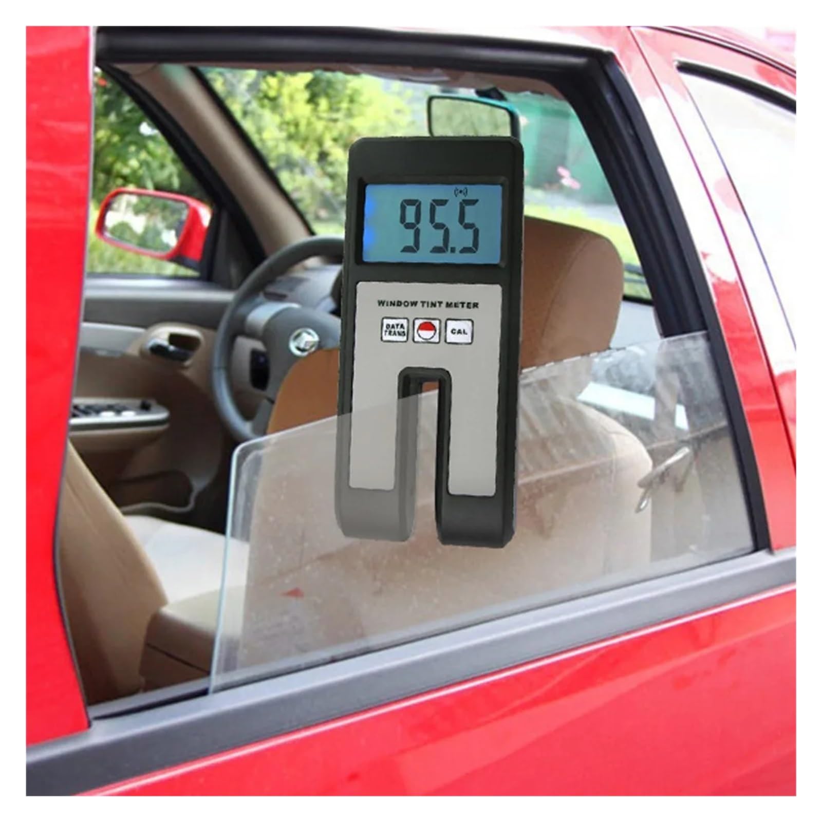 Medidor de tinte para ventanas Tinte de ventana Digital 0~100% rango de transmisión de luz transmisión de luz película de vidrio medidor de plástico de plexiglás Consumo de energía ultrabajo