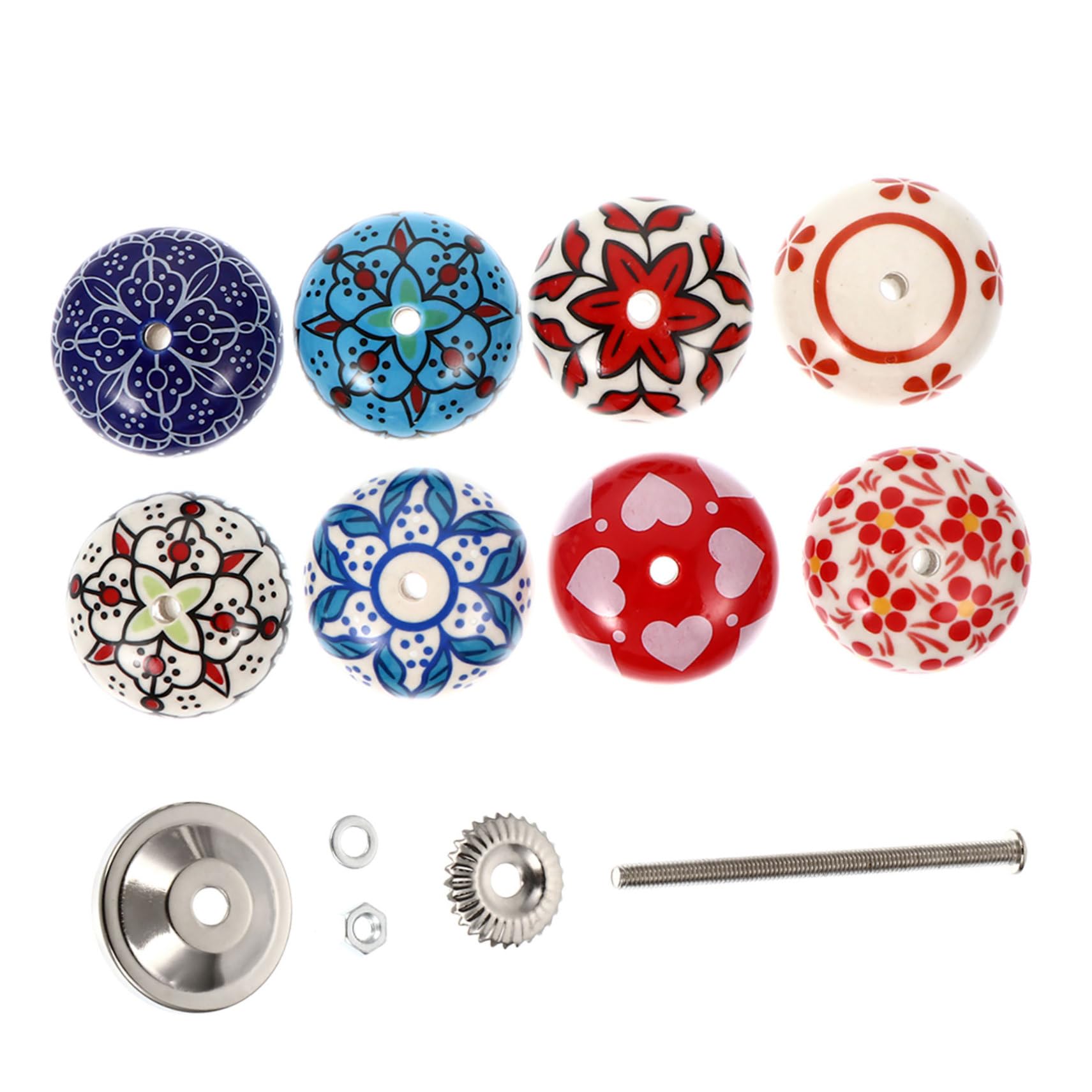 Pomelli Ceramici per Mobili 8 Pezzi per Armadio e Cassetto