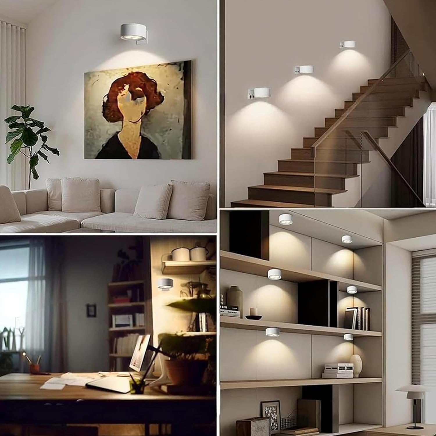 3 Luci Per Quadri Topveden Senza Fili - Con Telecomando, 3 Temperature Colore, Oro - Foto 6