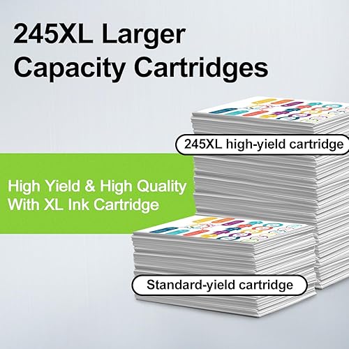 Miniatura 3 de OULADUN PG-245 - Paquete combinado de cartuchos de tinta negra de repuesto para Canon PG-245 PG-245XL 245XL 245 Cartucho de tinta para impresora