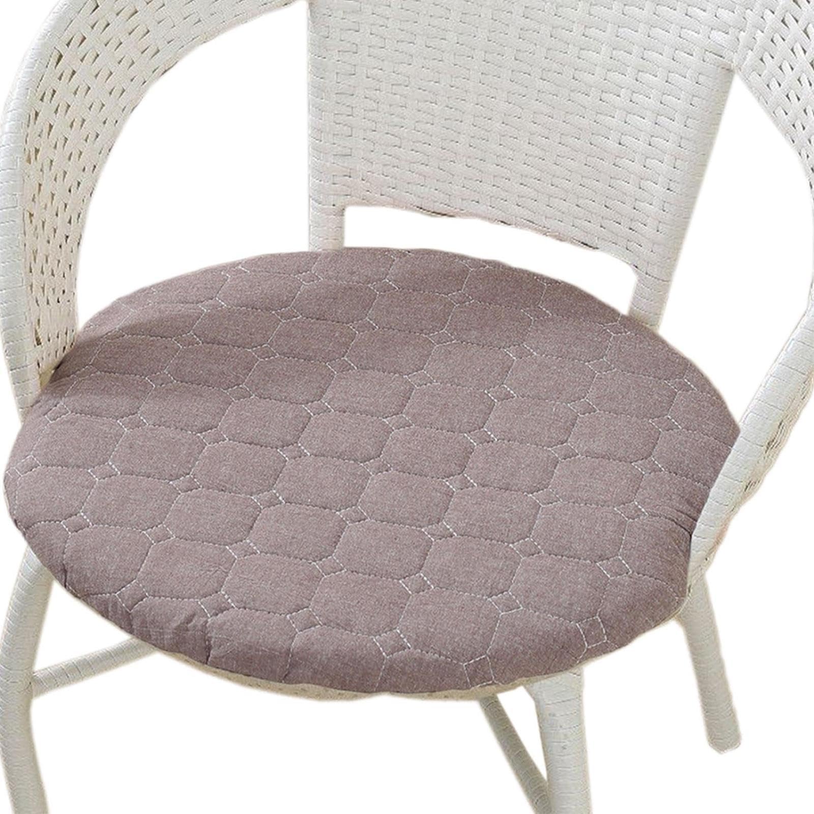 IvyLoutish Anti-Slip Round Seat Cushions, Soft Circle Stool Pads, for Kitchen, Dining, Breakfast Nook & Counter Height Chairs