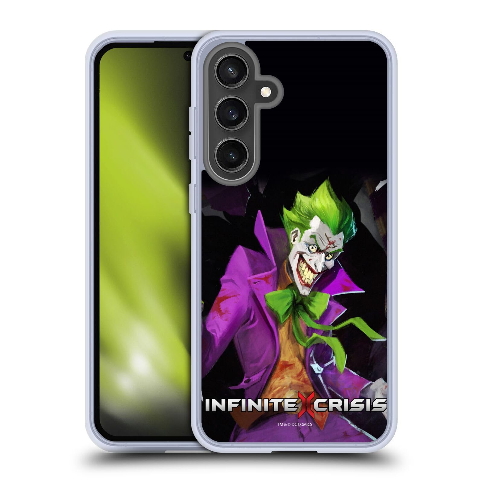 Head Case Designs Officially Licensed Infinite Crisis Joker Characters Gel Case [Military Grade Protection] Compatible with Samsung Galaxy S24 FE and