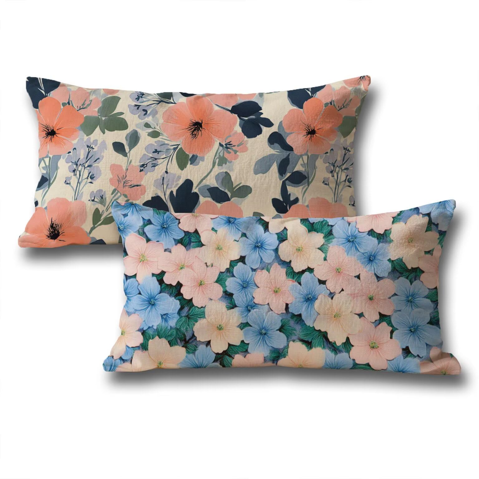 Coussin canape automne 40x80 housse rose fleurie pour une ambiance cosy