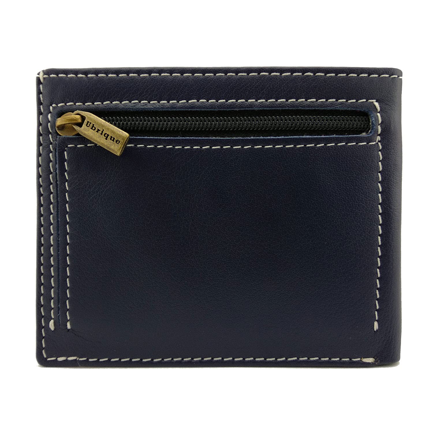 Piel Cabrera Cartera Porta Placa para Policia Nacional España (CNP) Mod. HONORES (Azul Marino)