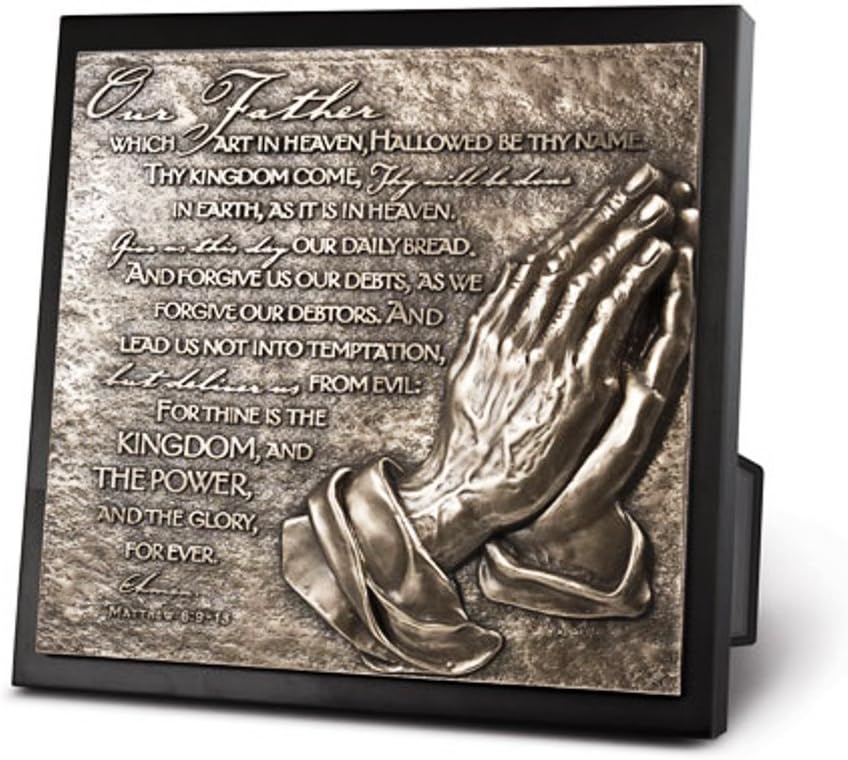 Praying Hands Moments Of Faith Sculpture Plaque Features The Lords Prayer LCP