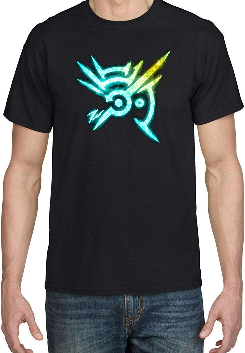 COOL ZHANGU Men's Dishonored Outsider Mark Cool Black T-Shirt