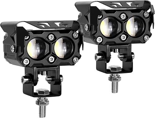 Miniatura 2 de Kawell Luz de conducción LED de 40 W, luz antiniebla auxiliar, foco LED, IP68, impermeable, doble color, luz de trabajo LED para motocicleta,