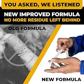 Gold BJJ Jiu Jitsu Tape - Strong Athletic Finger Tape, 1/2 x 30\' - Protect Fingers and Toes in MMA, Judo, Wrestling, Martial Arts, Rock Climbing (12 Rolls, White)