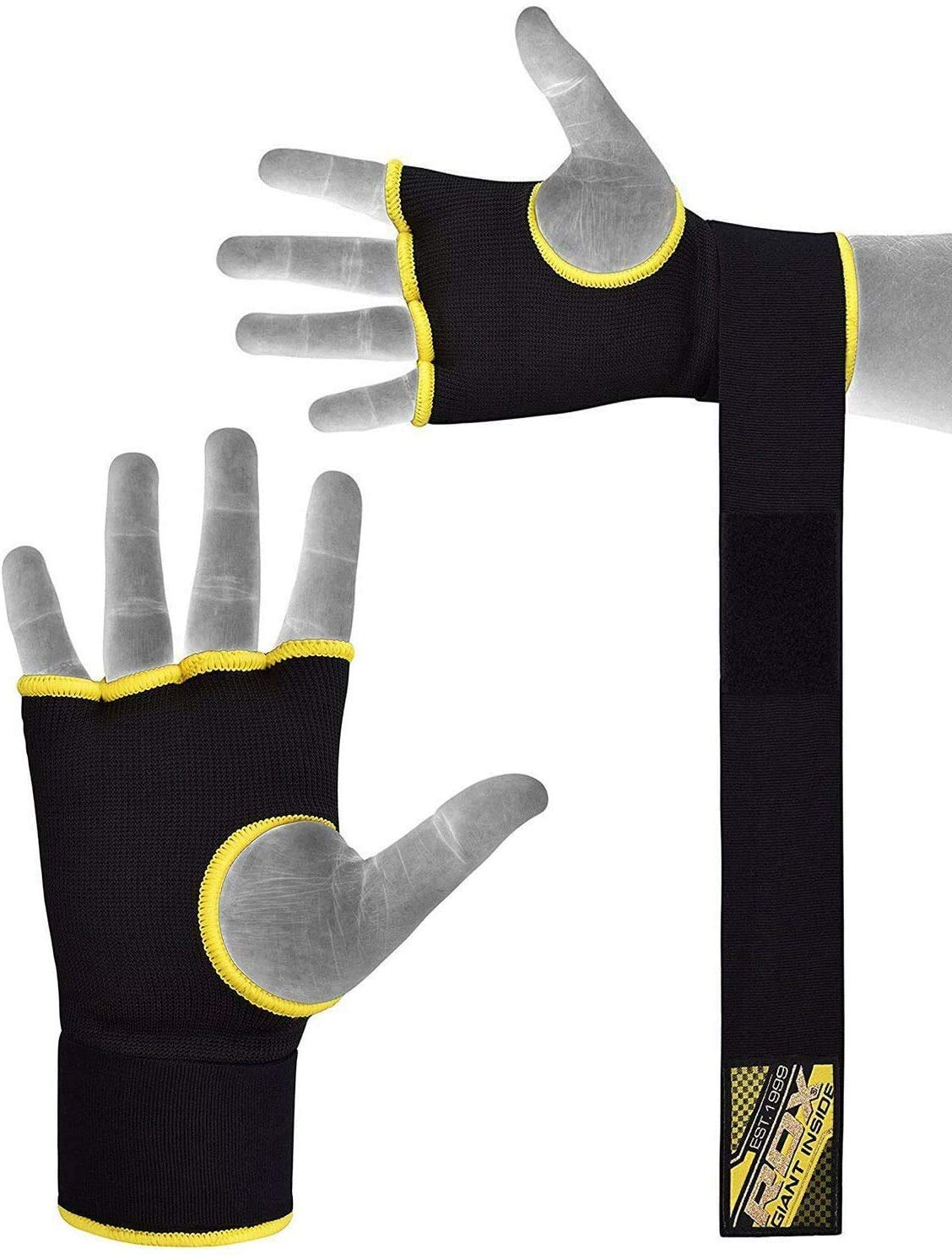 Vendas De Gel Para Boxeo Y MMA RDX - 75cm, Acolchadas, Con Soporte De Muñeca, Ideales Para Entrenamiento Y Sparring