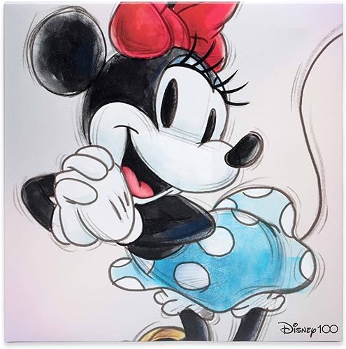 Vista 6 de Open Road Brands Disney Mickey Mouse Sketch Gallery Lienzo Envuelto Decoración de Pared - Arte de Pared Clásico de Mickey Mouse para el Hogar
