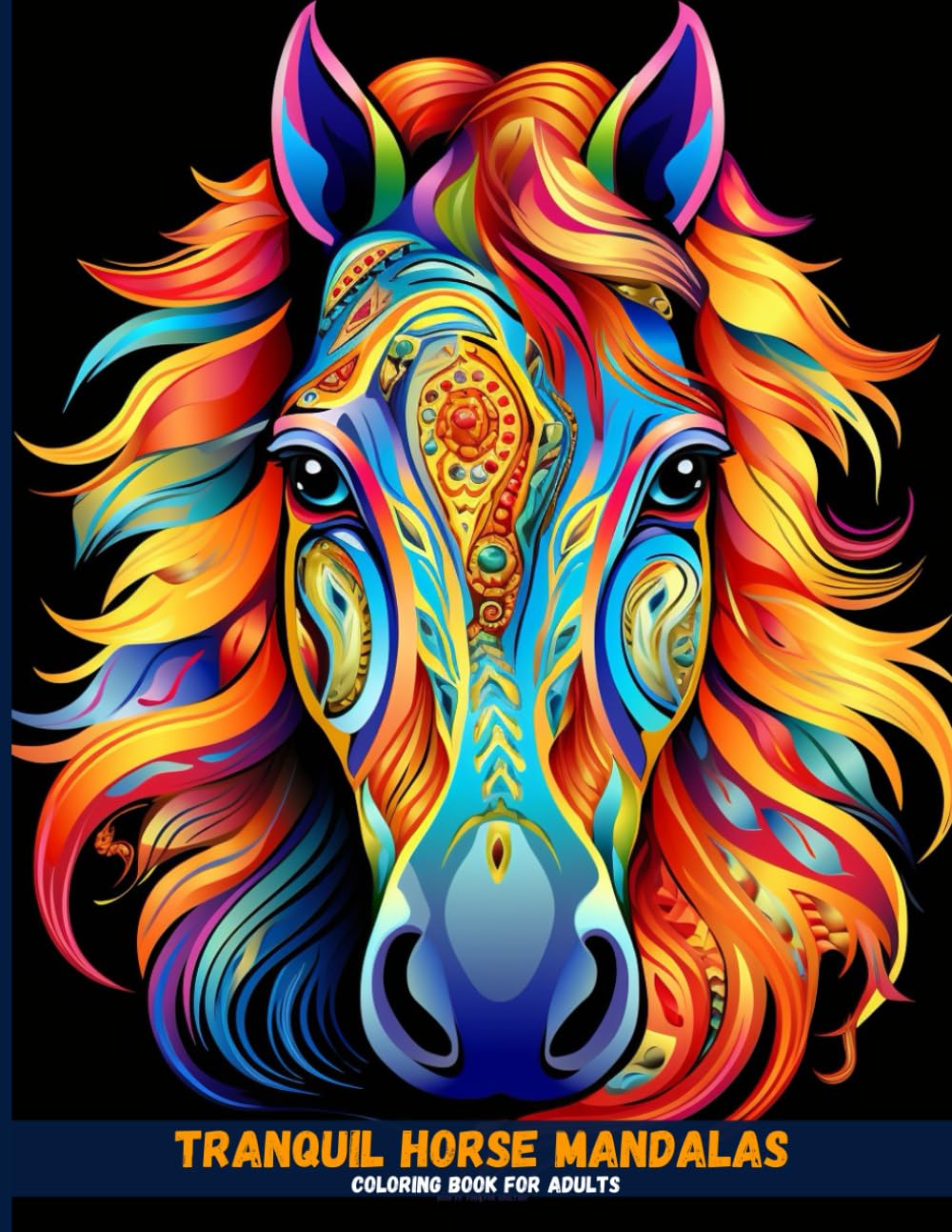 Tranquil Horse Mandalas Coloring Book for Adults