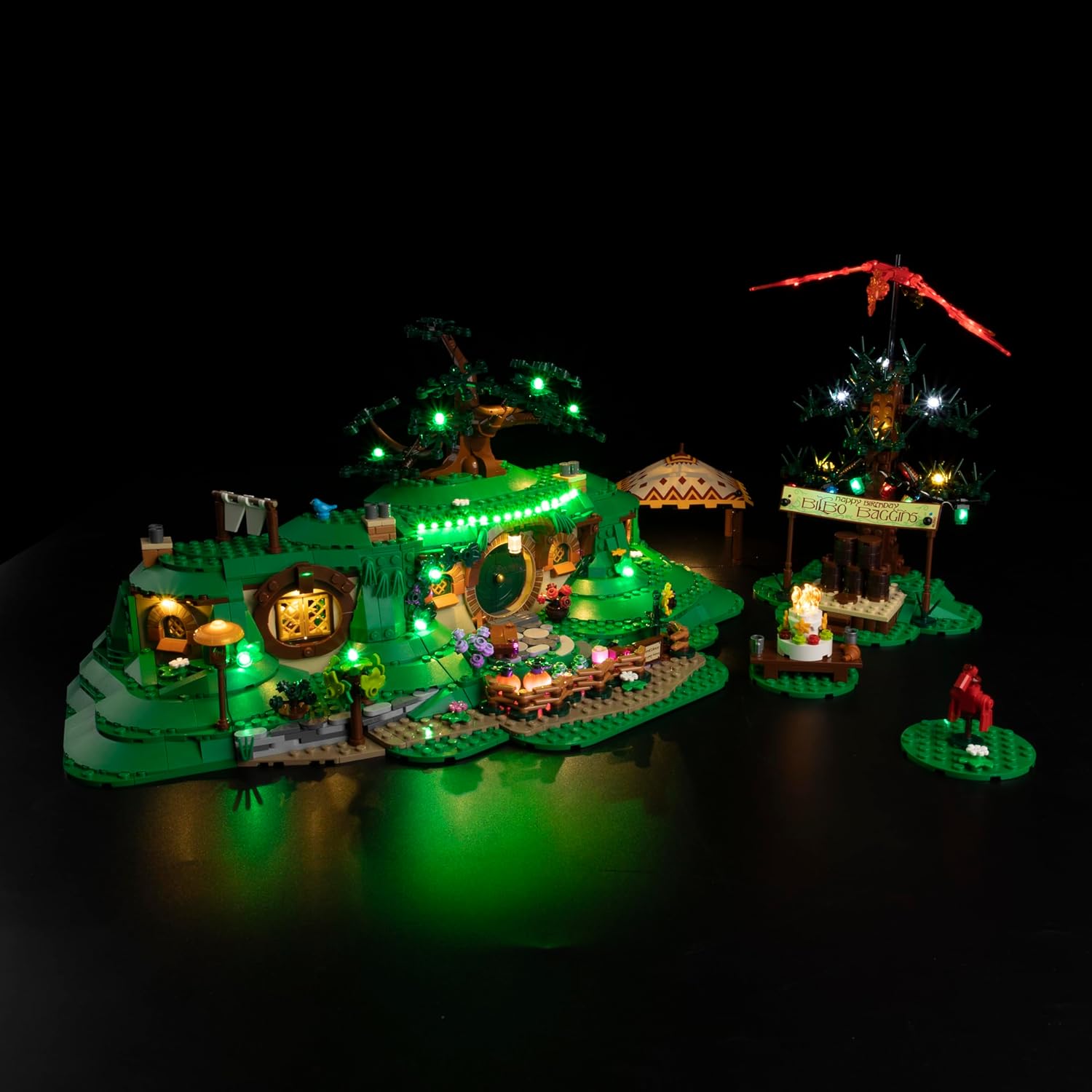 Kyglaring LED Light Kit Compatible with Lego The Shire 10354 Building Blocks, Upgraded Lighting Accessories for 10354 Model Set, Lights Only (Model Not Included), Classic Version.