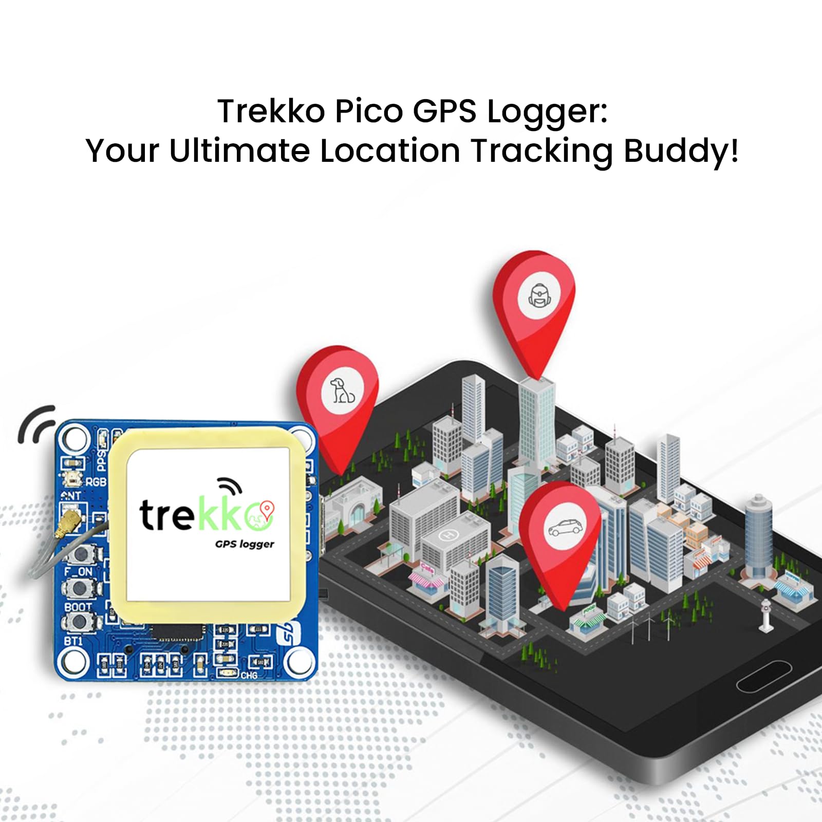 sb Components Rejestrator GPS Trekko Pico zasilany przez Pico RP2040 obsługuje systemy Multi-GNSS moduł GPS do śledzenia lokalizacji geograficznej