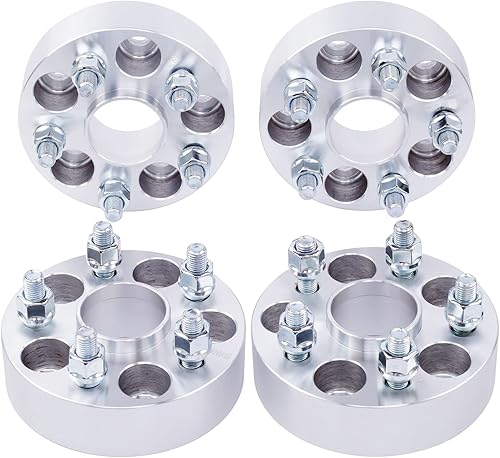 Miniatura 10 de DCVAMOUS 4 espaciadores de rueda centrados 5x115 de 2 pulgadas con pernos de 0.551 x 0.059 in de diámetro del cubo de 2.815 in compatibles con Dodge