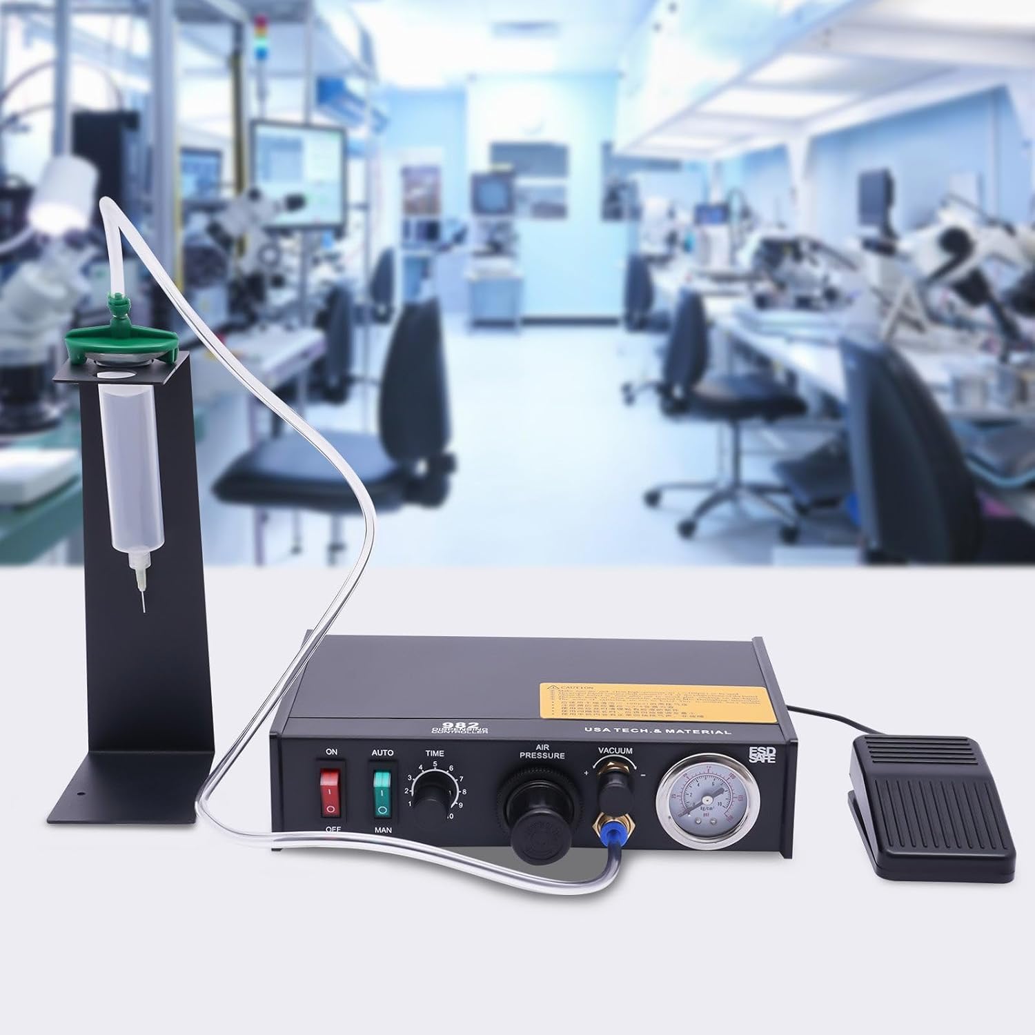 Pneumatic Dispensing Controller Glue Dispenser Solder Liquid Controller Glue Dropper Glue Liquid Adhesive Dispenser Semi-Automatic Operations