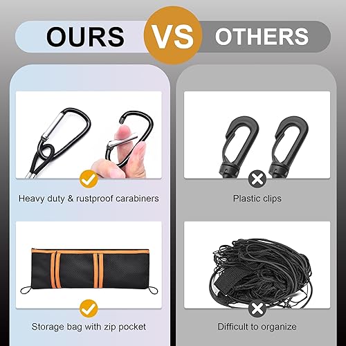 Miniatura 19 de Red de carga para maletero estilo sobre compatible con Toyota RAV4 2015 2016 2017 2018, red de carga altamente elástica para accesorios SUV RAV4