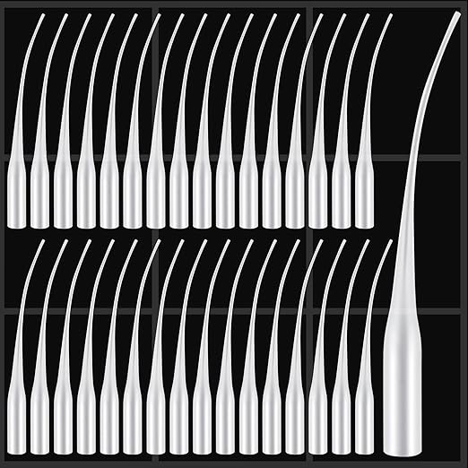 100 Pcs Plastic Glue Tips Glue Micro-Tips Applicator Tips Glue Tip Extender Precision Applicator for Crafting, Adhesive Dispensers, Lab Dispensing, Hobby