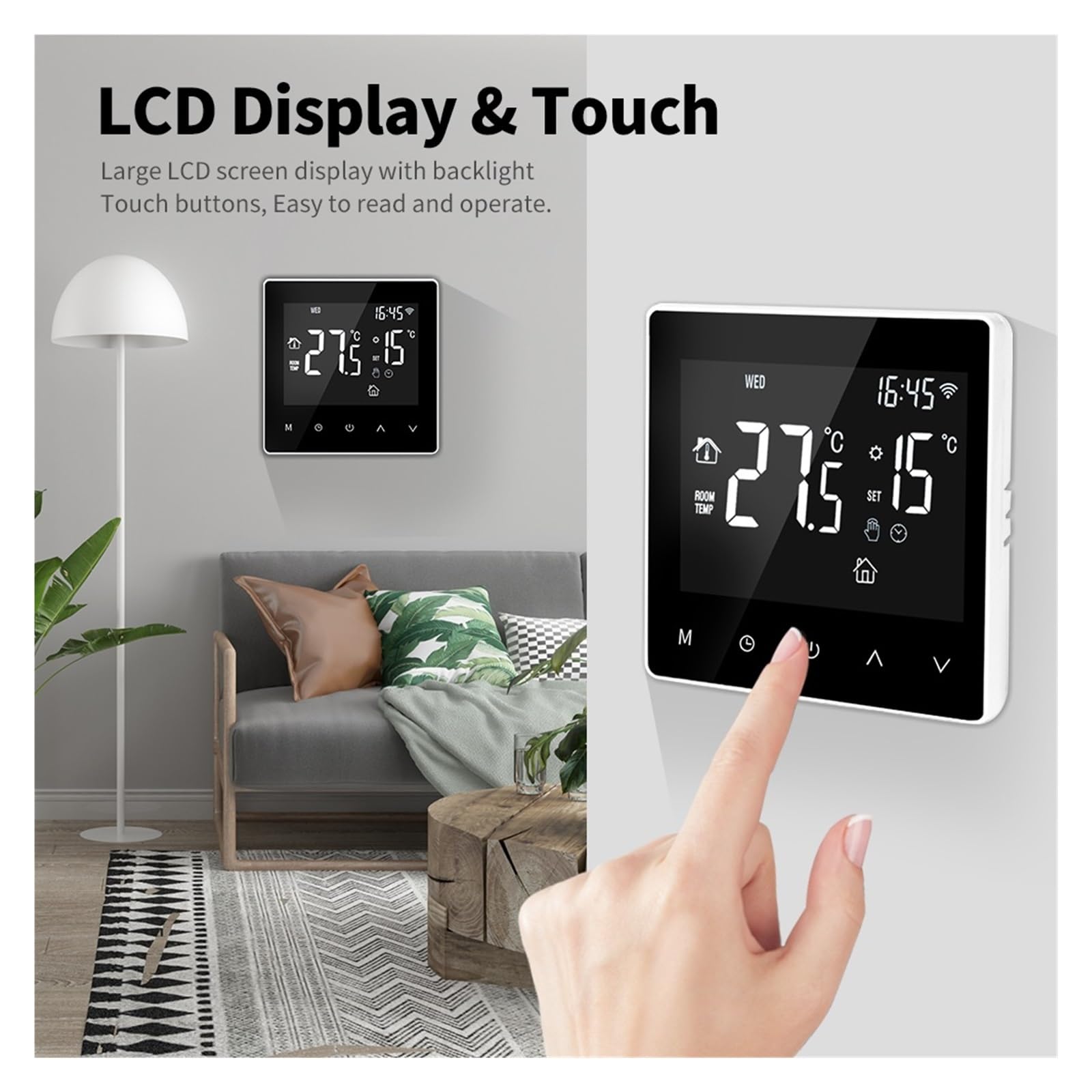 Inteligentny termostat WiFi elektryczny ciepły regulator temperatury kotła gazowego do ogrzewania podłogowego Informacja O ZgodnośCi(Water Heating(Zigbee)