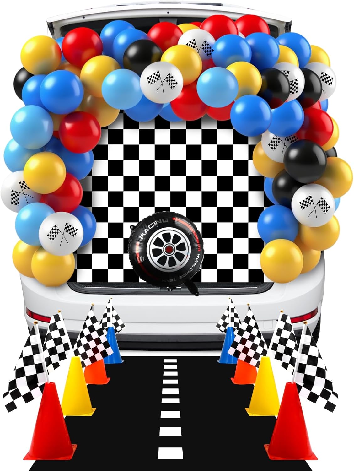 Soulchen Halloween Wizard Trunk or Treat Car Decorations Kit for SUV Outdoor Indoor Decor, Outdoor House Archway Garage Lawn Balloons, Home, Window Garage Decorations