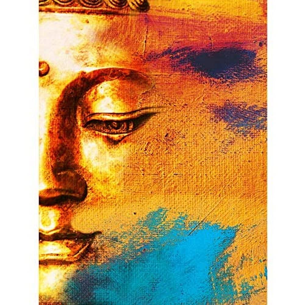 Buddha Face Gold Collage Unframed Art Print Poster Wall Decor 12x16 inch
