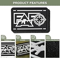 Vista 2 de FAFO - Parches tácticos con gancho y bucle, con protección de PVC para joder y descubrir, divertido parche para chaleco, mochilas, chaquetas, parche