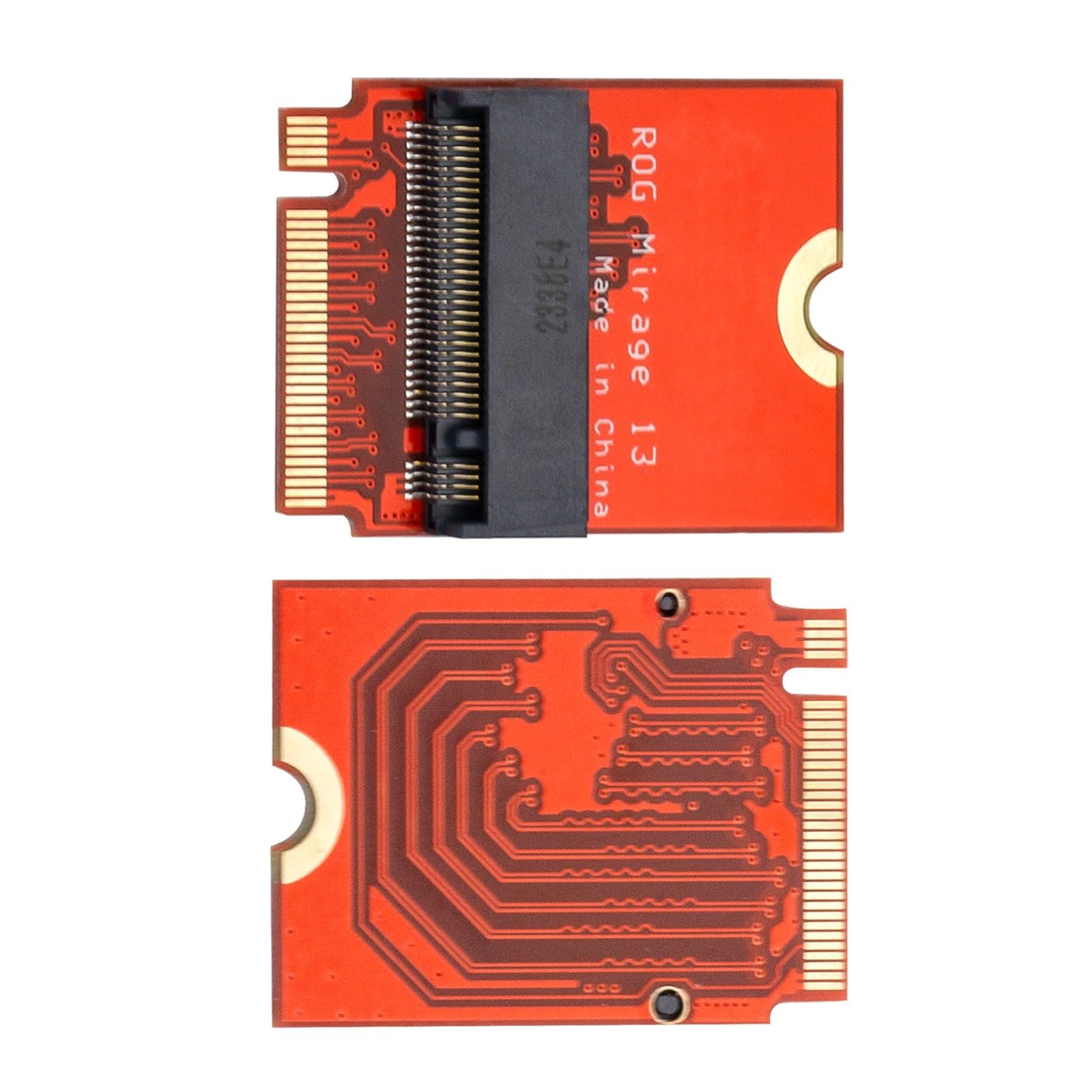 Suckoo for Asus Rog Phantom 13 Gaming Laptop 2230 to 2280 SSD Hard Drive Adapter Board Expansion Card NVME M-Key M.2 PCIE 4.0 Gold Finger Expansion Board Card Upgrade Converter 180 Degree Inversion