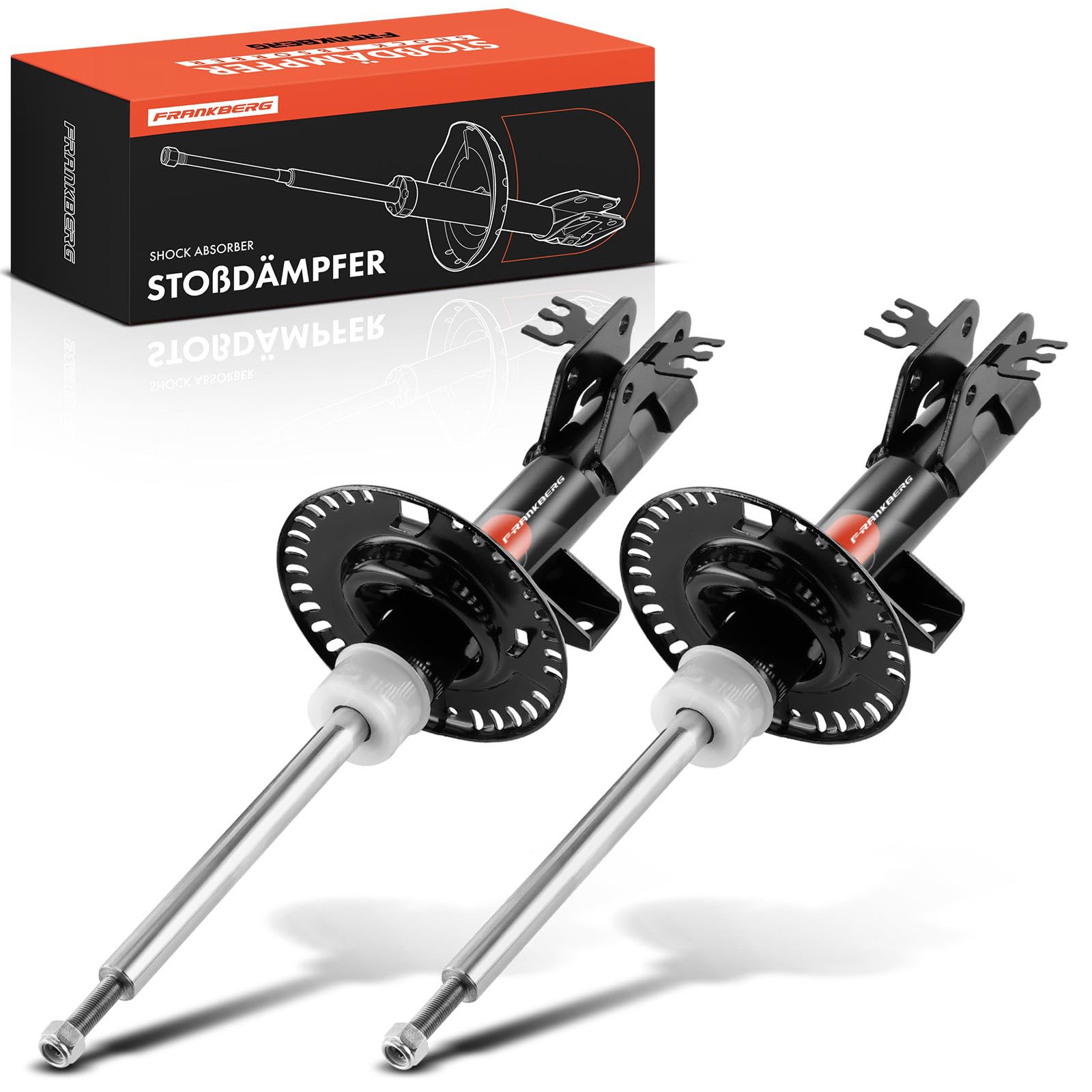 Frankberg 2 amortiguadores delanteros 630 mm presión de gas 3358032 | Compatible con: T.r.a.n.s.p.o.r.t.e.r V plataforma/chasis 7JD 7JE 7JL 7JY 7JZ