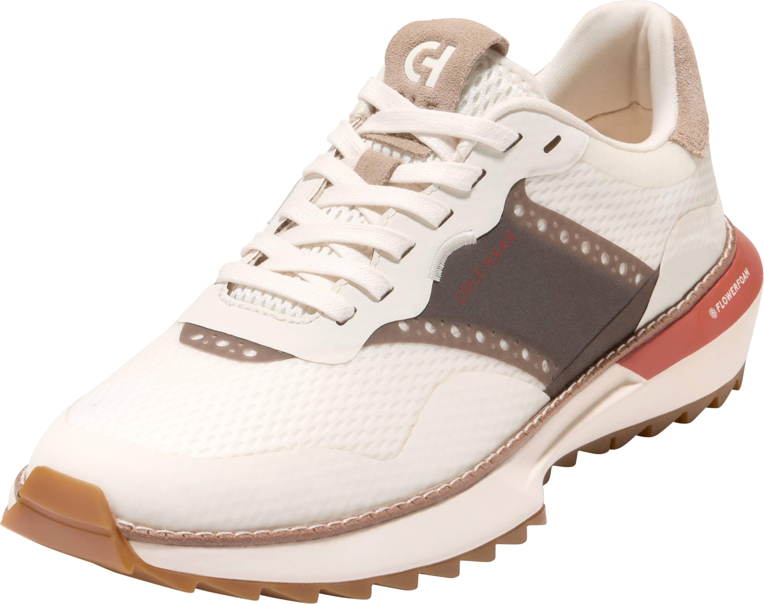 Cole Haan Men's Grandpro Ashland Golf Sneaker, Ivory/Birch, 10.5 Wide