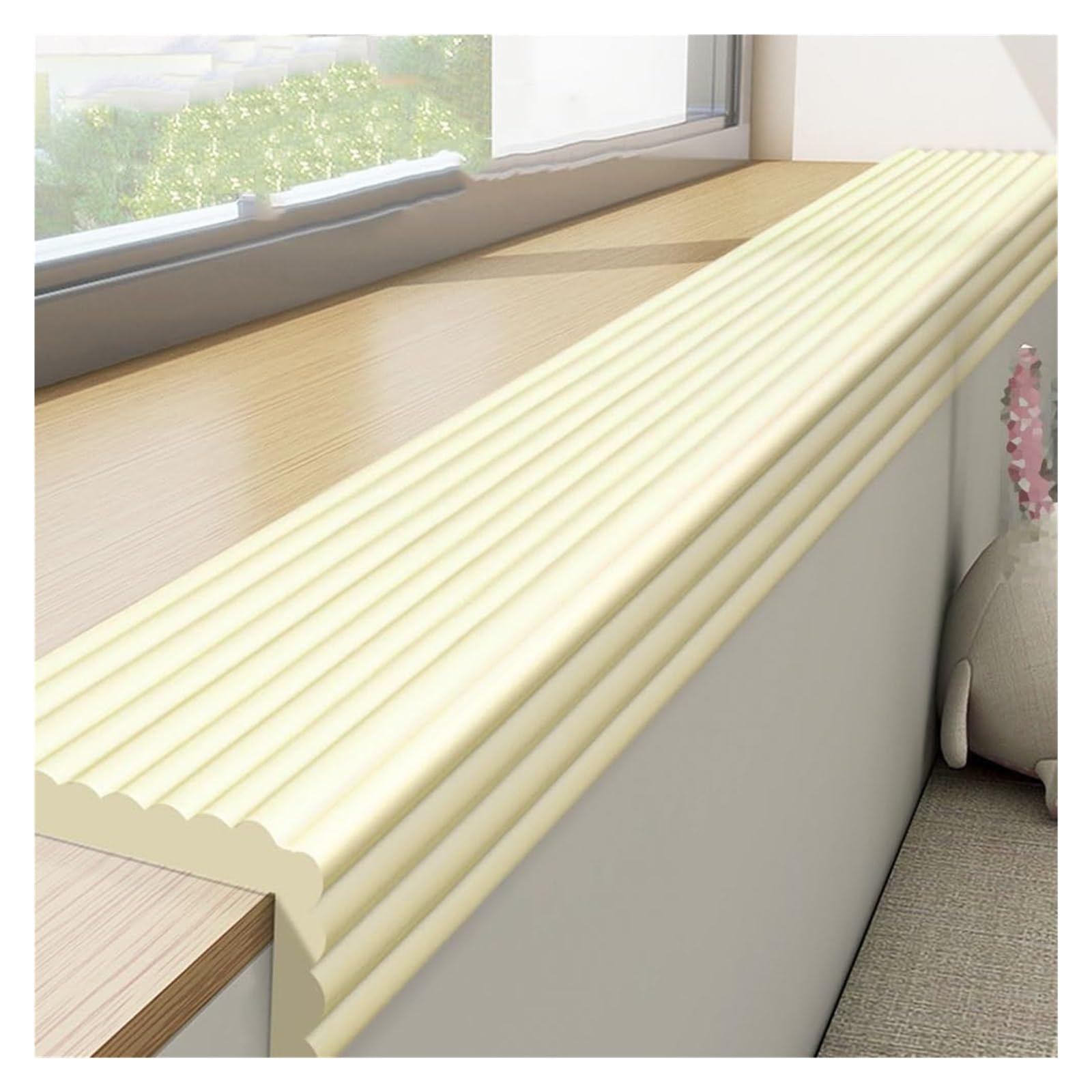 Tiras de Seguridad de Espuma, Tira de protección de Bordes de 8 cm de Ancho, Protector de Esquinas anticolisión Autoadhesivo, Parachoques para Muebles, Chimenea, Escritorio, encimera, Rosa,