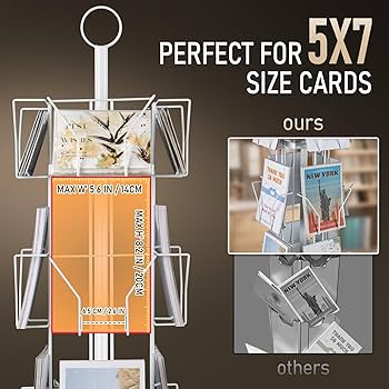 Amazon.com: ANBOXIT Greeting Card Display Stand Rotating Rack