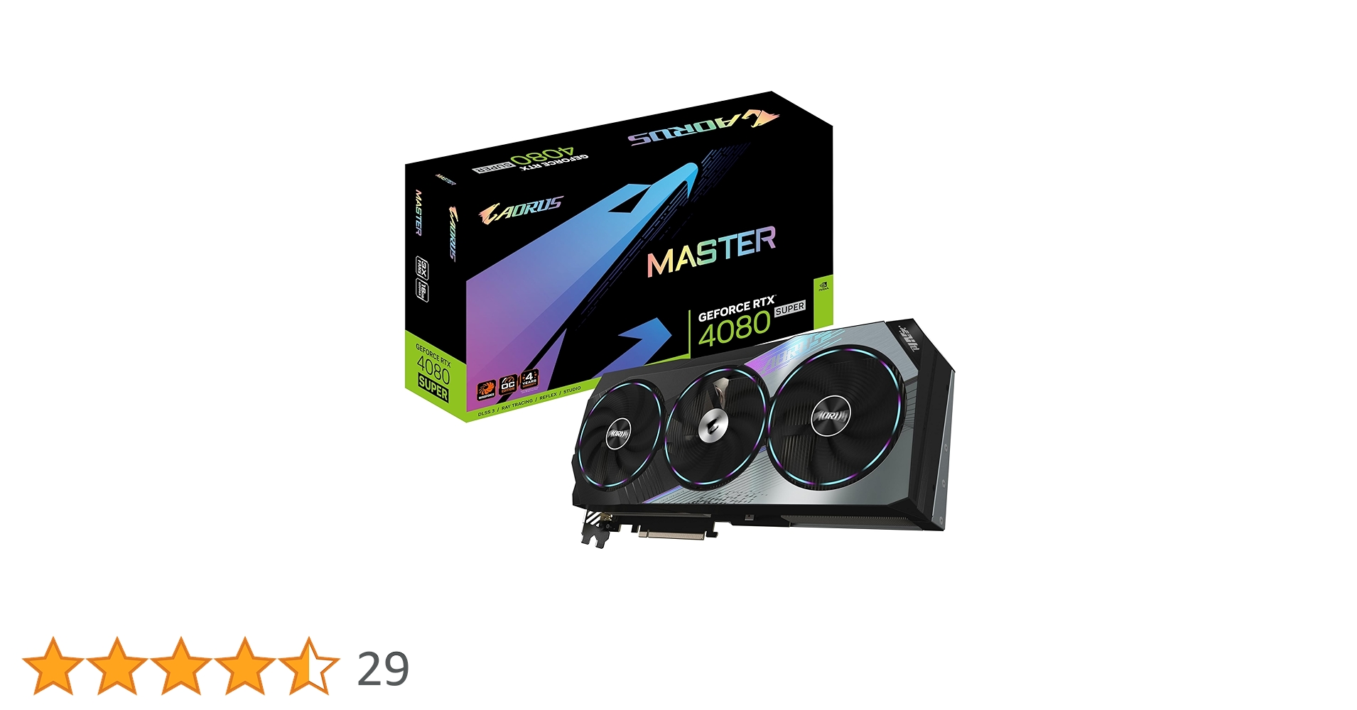 Gigabyte AORUS GeForce RTX 4080 SUPER MASTER 16G NVIDIA 16
