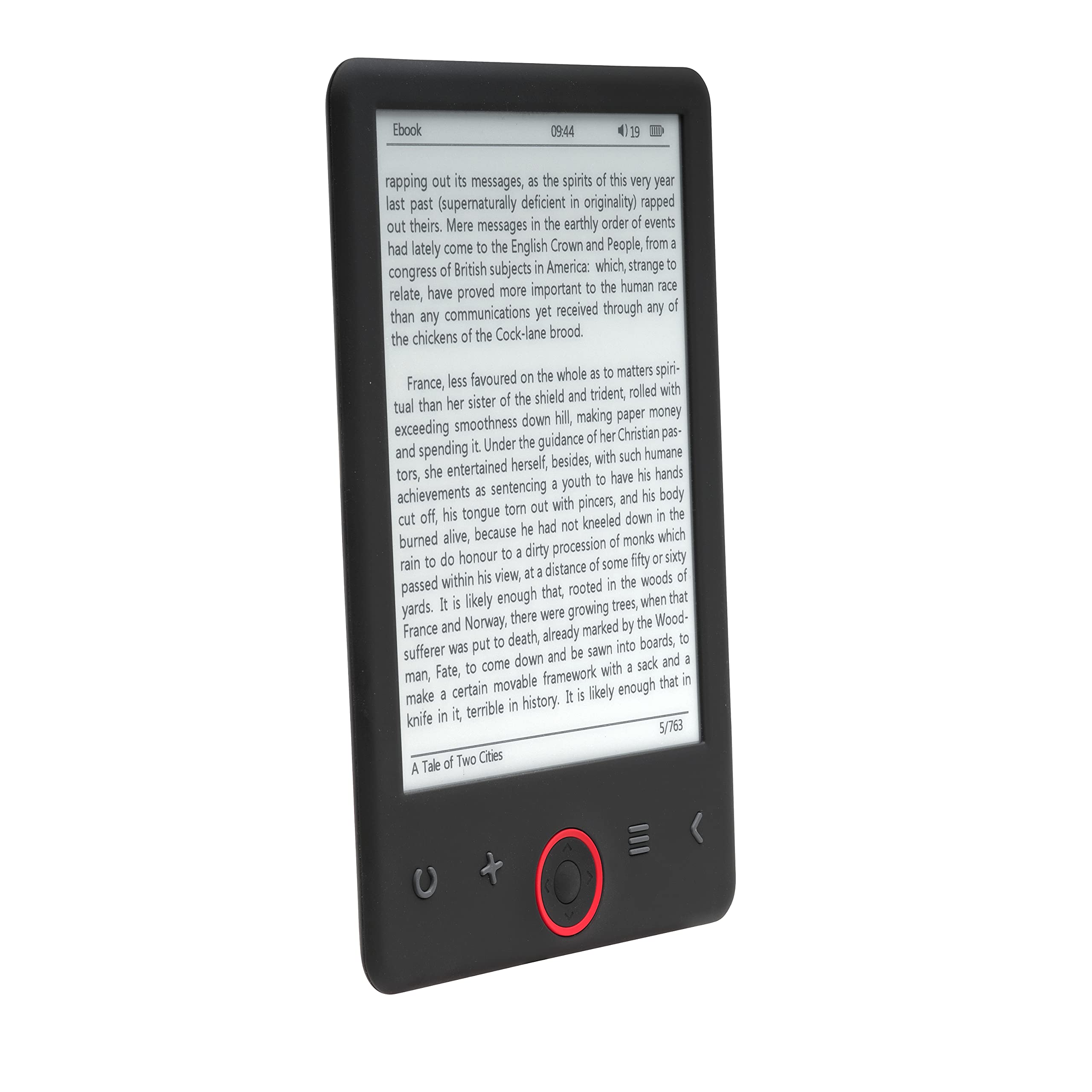 Denver E-book 6 EBO-635L Pearl PODŚWIETLENIE 4GB, Czarny