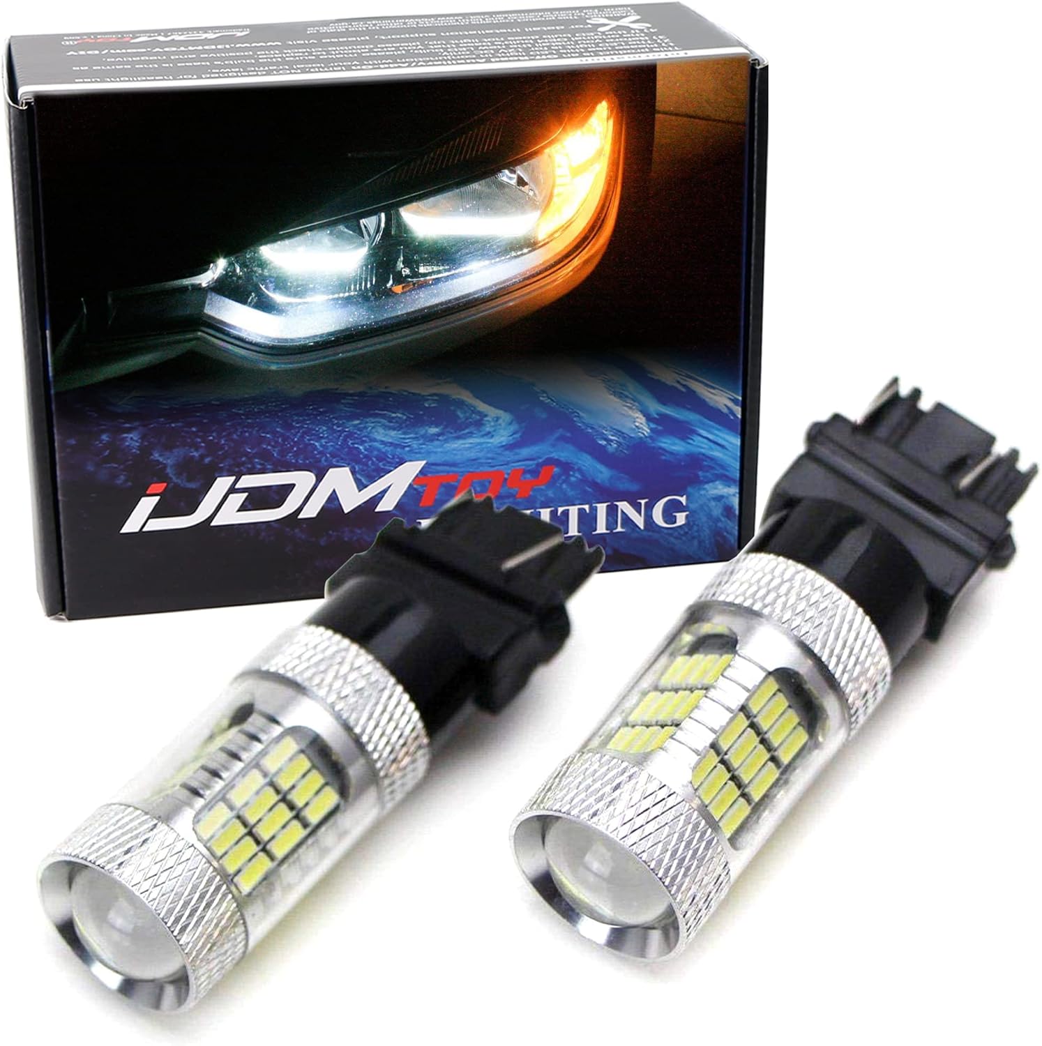 iJDMTOY Amber Yellow CANBus Error Free Front LED Turn