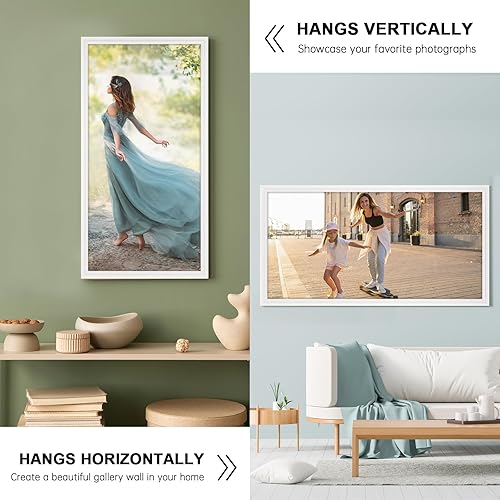 Miniatura 9 de Marco de fotos de 24 x 36 pulgadas, marco de madera natural, marco de galería natural para decoración del hogar, formato horizontal o vertical,