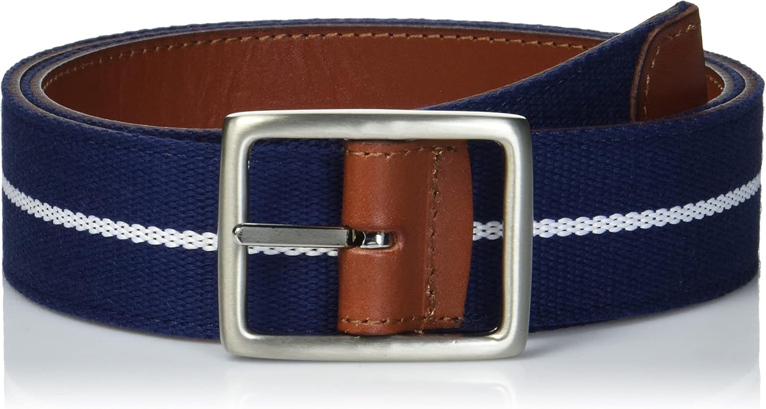 vineyard vines mens Leather & Webbing Reversible Belt