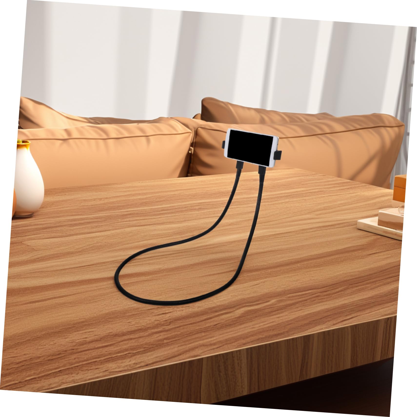 LABRIMP Supporto Smartphone Braccio Per Uso Domestico e Ufficio Compatibile Con Tablet e Smartphone Da Base Robusta e Stabile Per Guardare Film e Lavorare