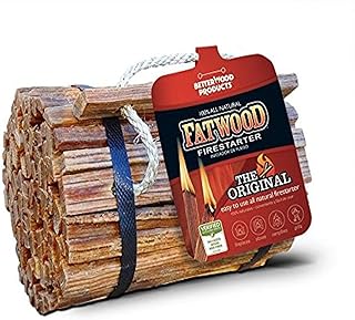 Better Wood Products (9904) Fatwood Firestarter Round Bundle, 4-Pounds