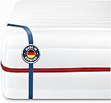 BMM Matratze 180x200 cm Klassik 19 Härtegrad H5 Ultra fest/Kaltschaummatratze Öko-Tex Zertifiziert/ergonomische 7 Zonen Matratze Höhe 19 cm/Matratzen produziert in Deutschland 180 x 200 cm H5